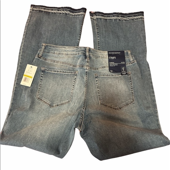 NWT Chaps Jeans Women Mid Rise Bootcut 14/32 - Picture 2 of 5